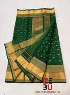 Nature's Grace- green chanderi silk saree
